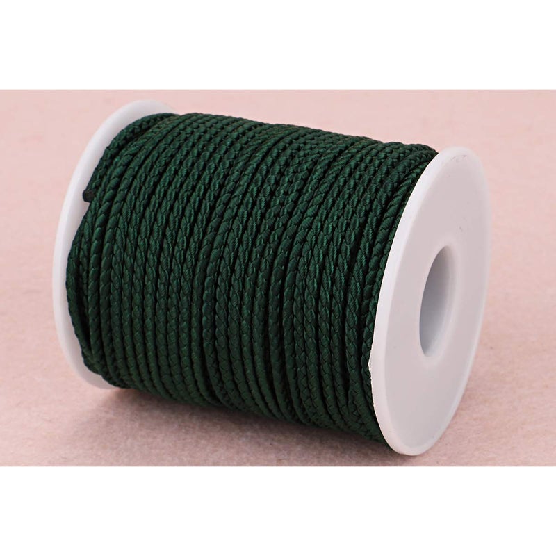 McFanBe Nylon Twine String Cord Thread for Beading Bracelets Jewelry Making DIY Crafts (2mm-95feet, Dark Green) - Image 3
